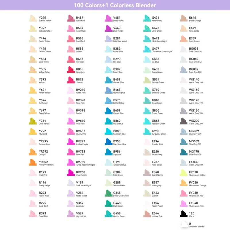 100-COLOR DOUBLE-TIPPED MARKER